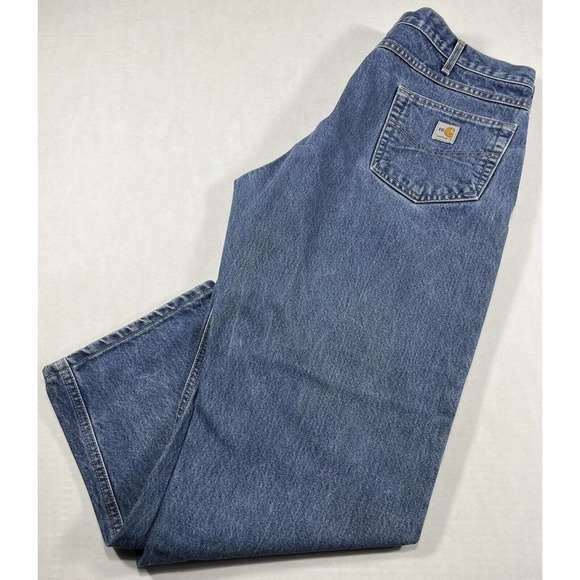 Carhartt Other - CARHARTT FR NFPA 2112 Men's Jeans Size 40 x 30 Blue Denim Relaxed Fit